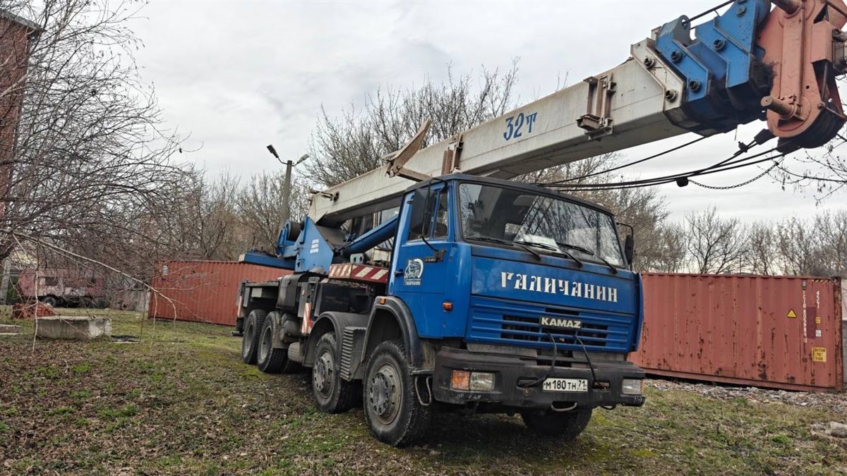 Автокран Галичанин 32 тонны